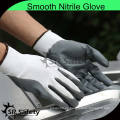 SRSAFETY Baratos 13 guantes tejidos de punto revestido de nitrilo gris guantes de trabajo